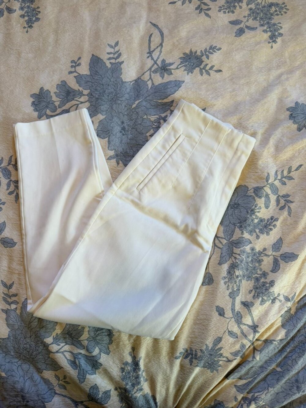 Zara High Waisted Pants | Medium | White - Picture 6 of 6